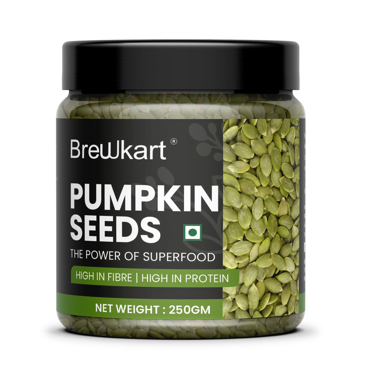 Brewkart Pumpkin Seeds 250g | Immunity Booster | High Protein & Fibre | Healthy Diet Snacks | Superfood