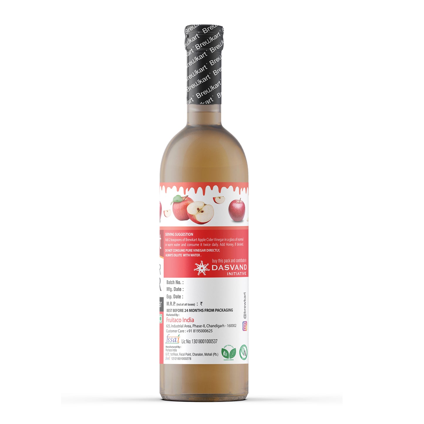 Brewkart Apple Cider Vinegar With Mother 250ml