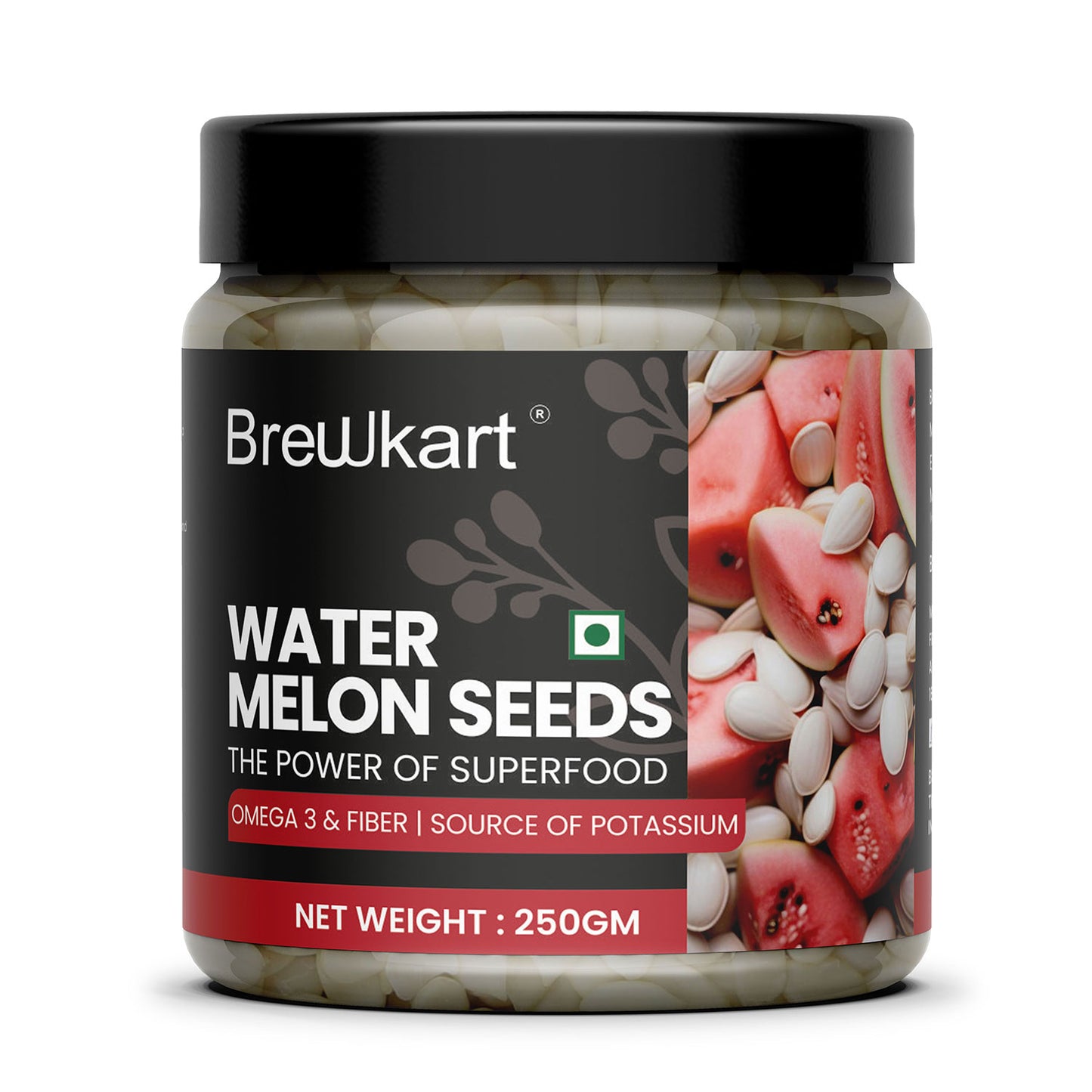 Brewkart Watermelon Seeds 250g | Rich in Omega & Fiber